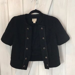 Cidra from Anthropology short sleeve black jacket